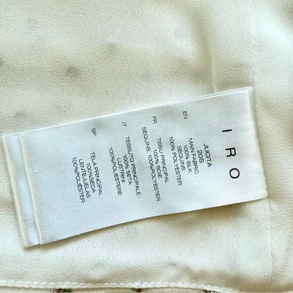 NWT!!! IRO women silk top size 34 FR or XS Retail 350$ - Picture 8 of 8